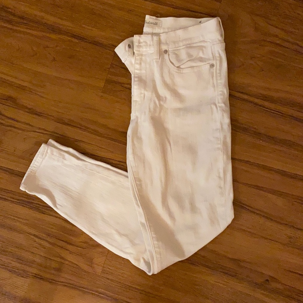 Madewell White skinny jeans
